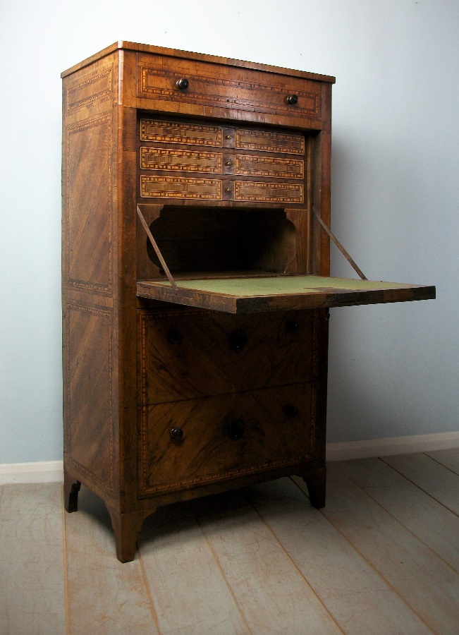 Directoire Marquetry Secretaire Abattant - Escritoire – Bureau